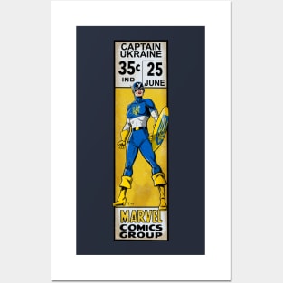 Captain Ukraine corner box - f Posters and Art